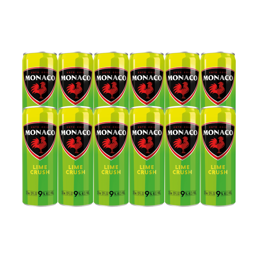 Monaco Tequila Lime Crush Cocktail 355ml 12-Pack