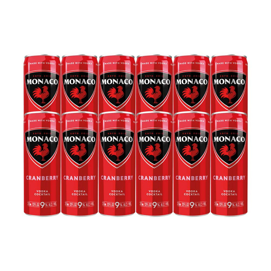 Monaco Cranberry Cocktail 355ml 12-Pack