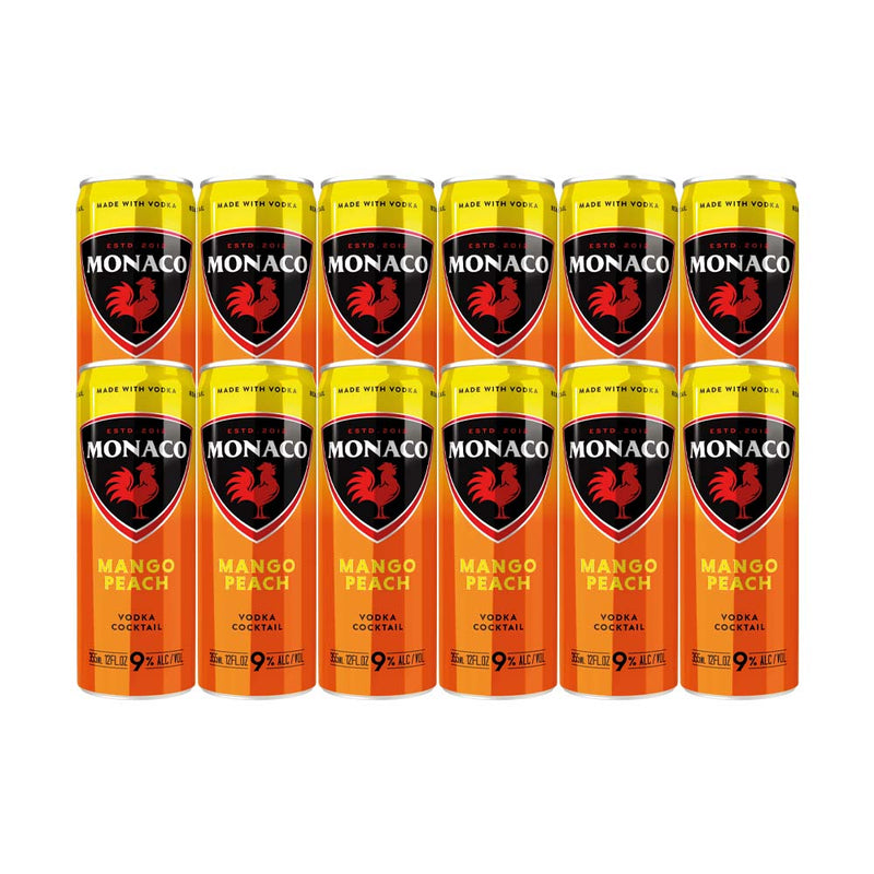 Monaco Mango Peach Cocktail 355ml 12-Pack