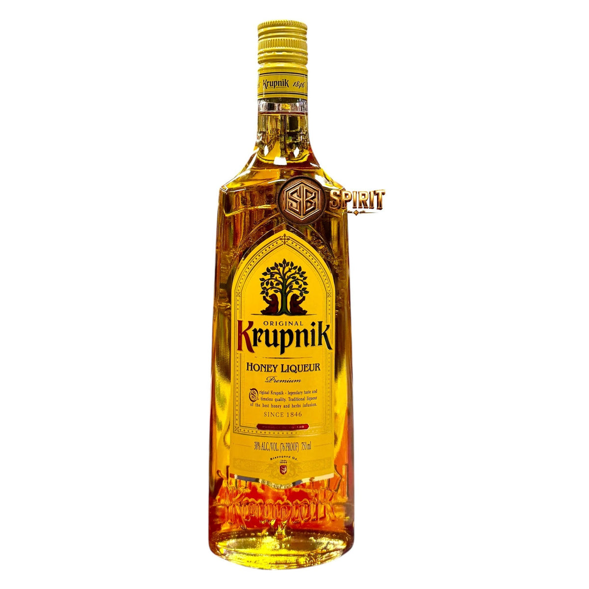 Original Krupnik Honey Liqueur 76 Proof 750ml