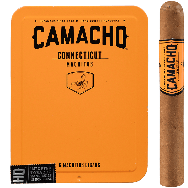 Camacho Connecticut Machitos 4x32 Cigar Tin of 6-Pack