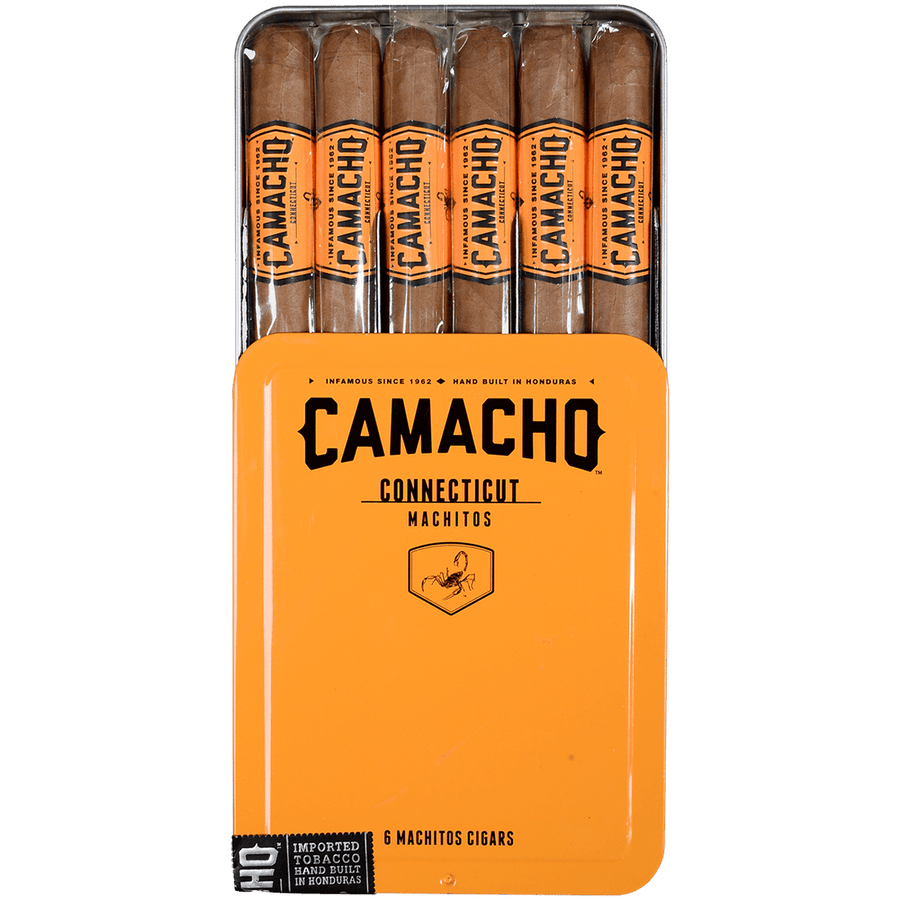Camacho Connecticut Machitos 4x32 Cigar Tin of 6-Pack