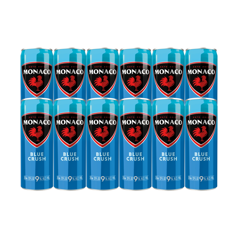 Monaco Blue Crush Cocktail 355ml 12-Pack