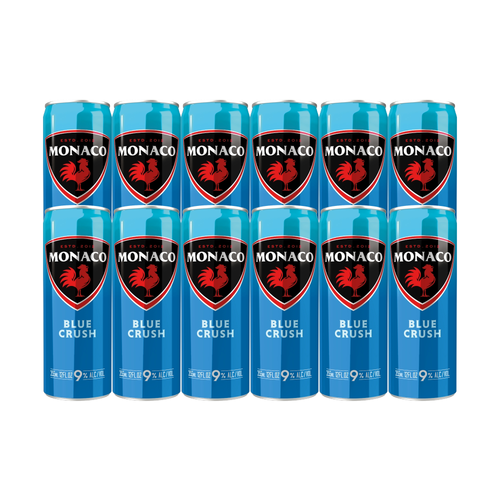 Monaco Blue Crush Cocktail 355ml 12-Pack