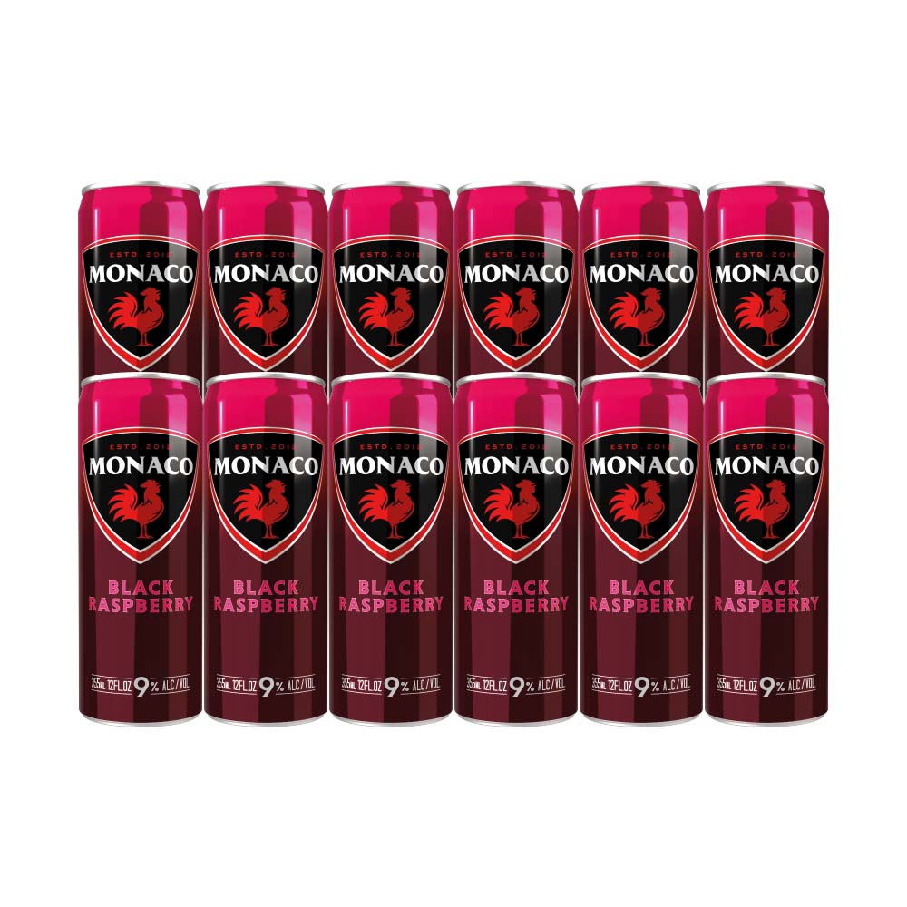 Monaco Black Raspberry Cocktail 355ml 12-Pack