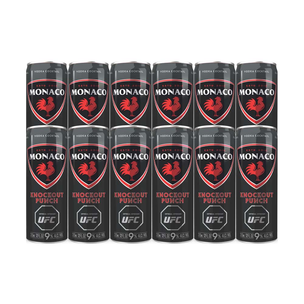 Monaco Knockout Punch Vodka Cocktail 355ml 12-Pack