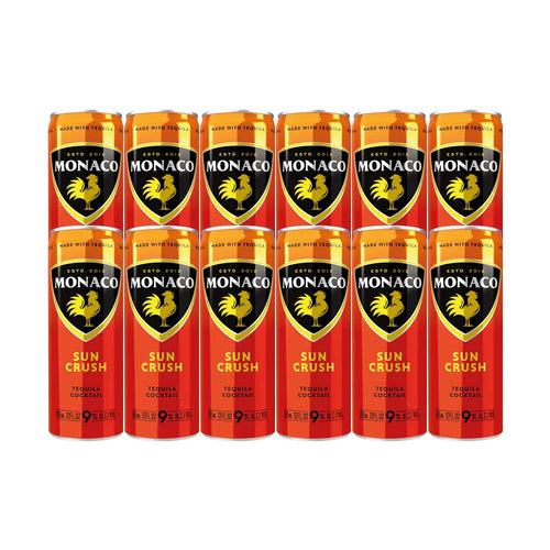 Monaco Tequila Sun Crush Cocktail 355ml 12-Pack