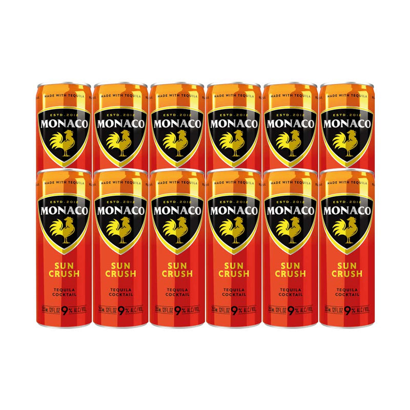 Monaco Tequila Sun Crush Cocktail 355ml 12-Pack