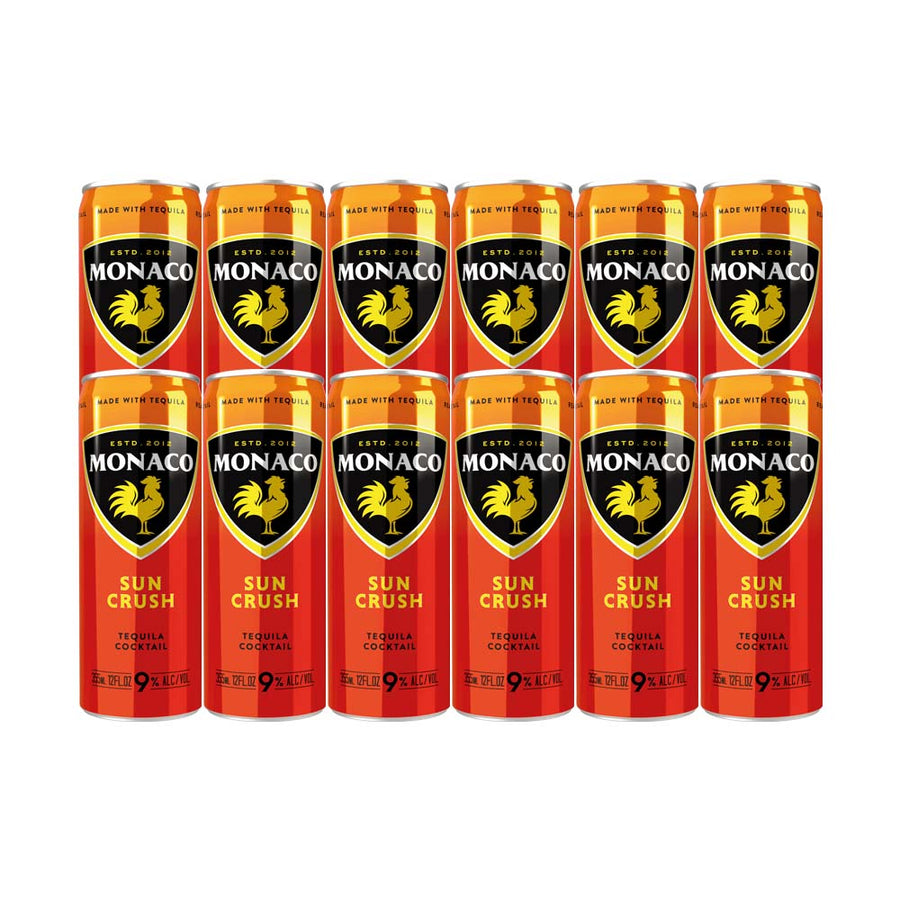 Monaco Tequila Sun Crush Cocktail 355ml 12-Pack