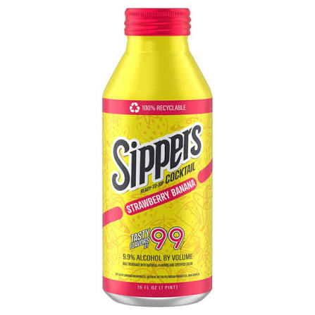 99 Sippers Strawberry Banana Cocktail Single Bottle 16-Oz