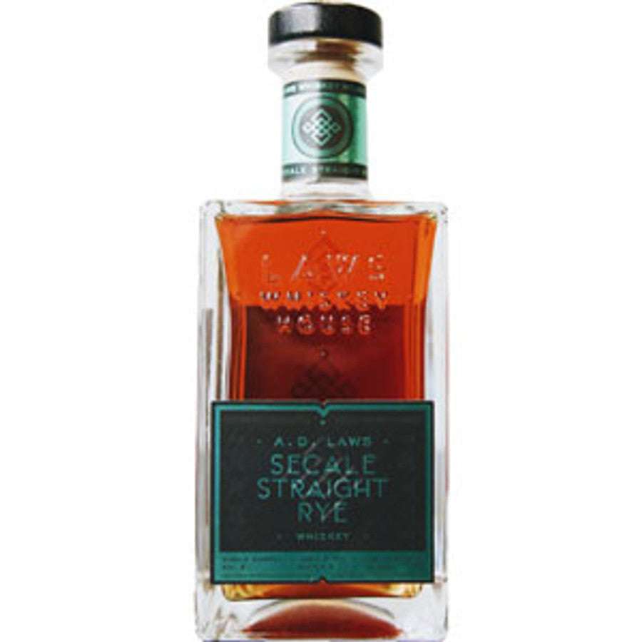 A. D. Laws Secale 3 Year Old Straight Rye Whiskey 750ml