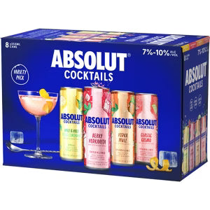 Absolut Ready to Drink Cocktails Variety 8-Pack