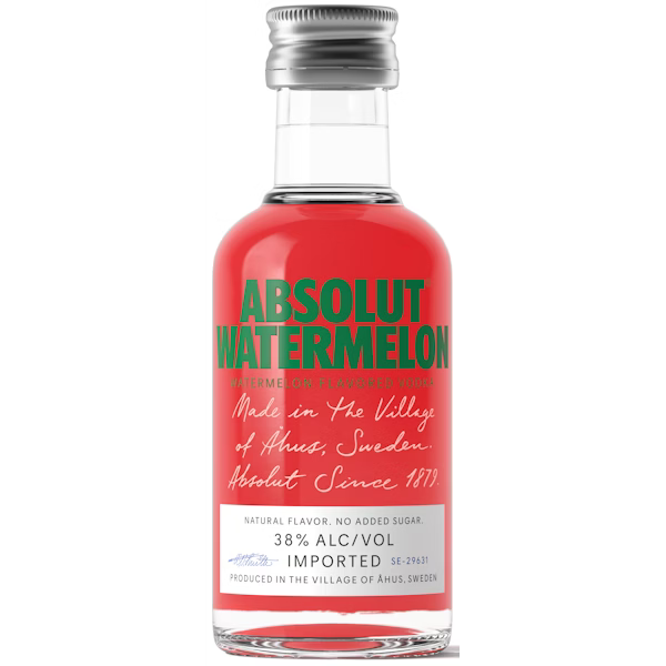 Absolut Watermelon Flavored Vodka 50ml