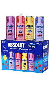 Absolut & Ocean Spray Variety Pack 8-Pack