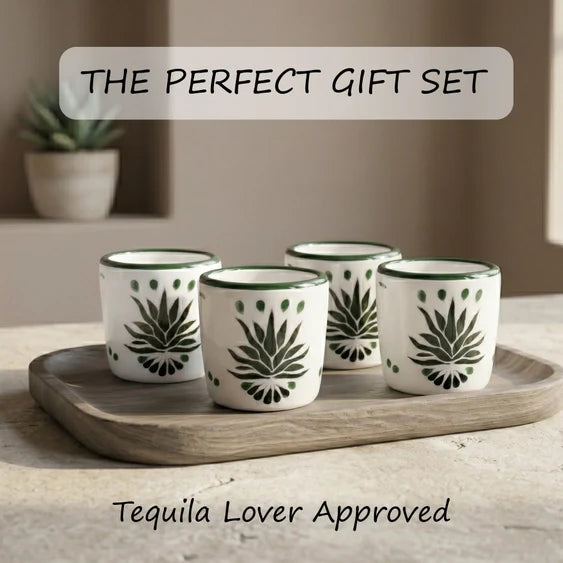 Agave Painted Mezcal Shot Glass 1.6-Oz