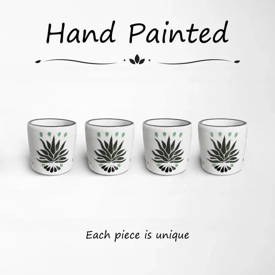Agave Painted Mezcal Shot Glass 1.6-Oz