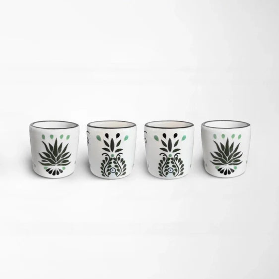 Agave Painted Mezcal Shot Glass 1.6-Oz