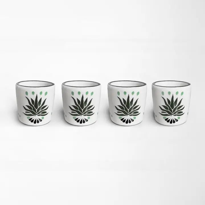 Agave Painted Mezcal Shot Glass 1.6-Oz