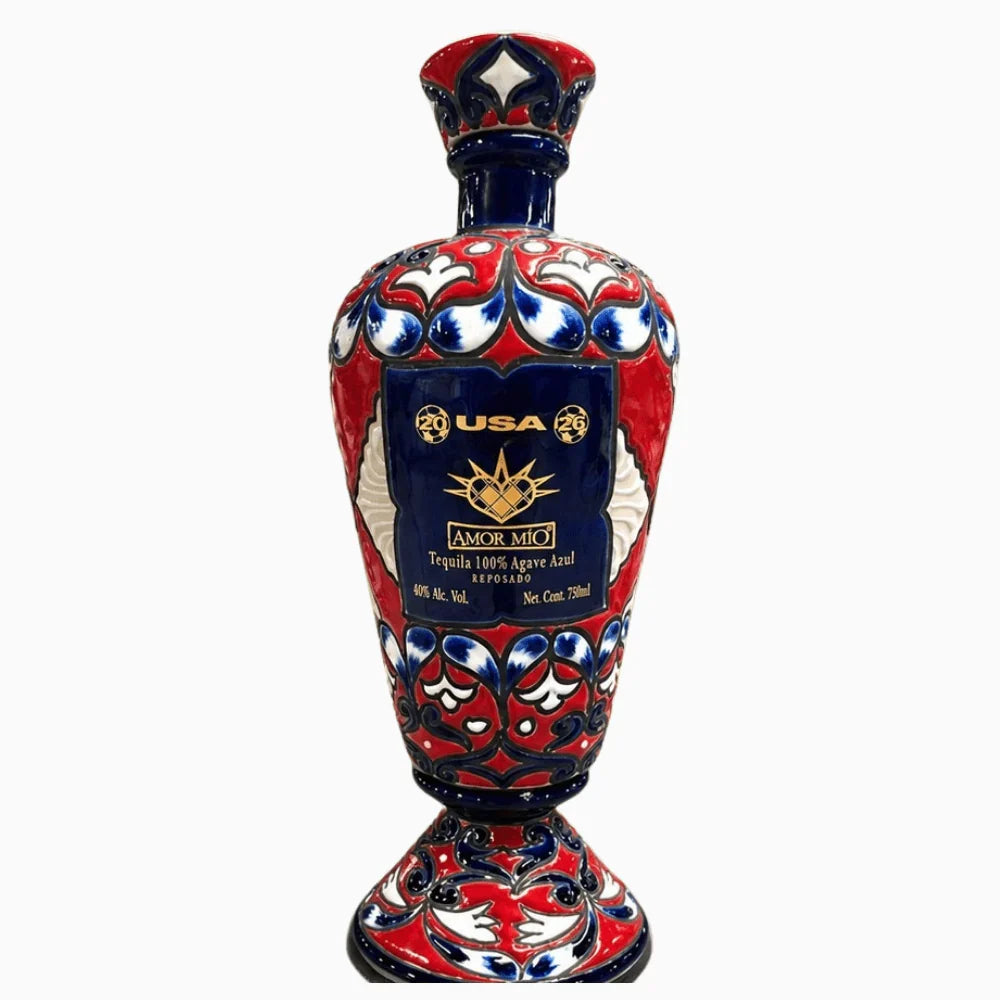 Amor Mio Ceramic USA Edition Reposado Tequila 750ml