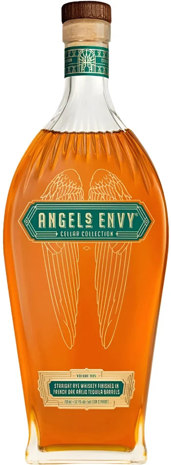 Angel's Envy Cellar Collection 005 French Oak Extra Anejo Tequila Barrel Finish Straight Rye Whiskey 750ml