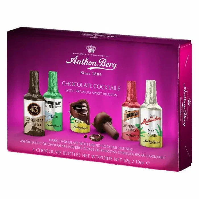 Anthon Berg Chocolate Cocktail Candies 4-Pack