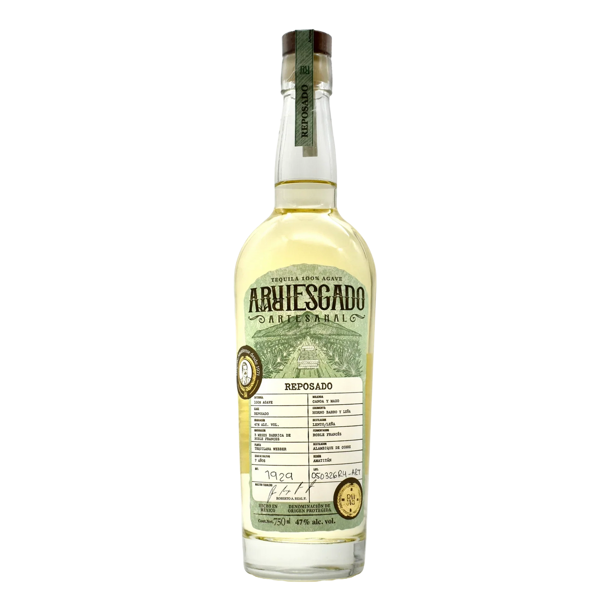 Arriesgado 94 Proof Reposado Tequila 750ml