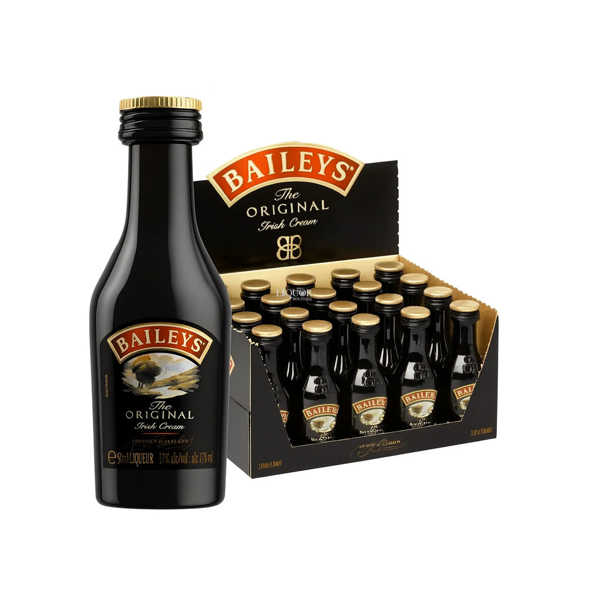Baileys The Original Irish Cream Liqueur Bundle 20-Pack 50ml