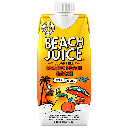 Beach Juice Mango Peach Smash Cocktail 500ml
