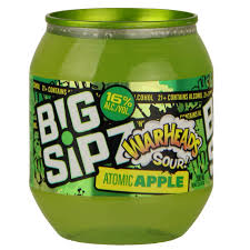 Big Sipz Warhead Sour Atomic Apple 200ml 24-Pack