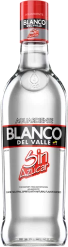 Blanco del Valle Sin Azucar Aguardiente 750ml
