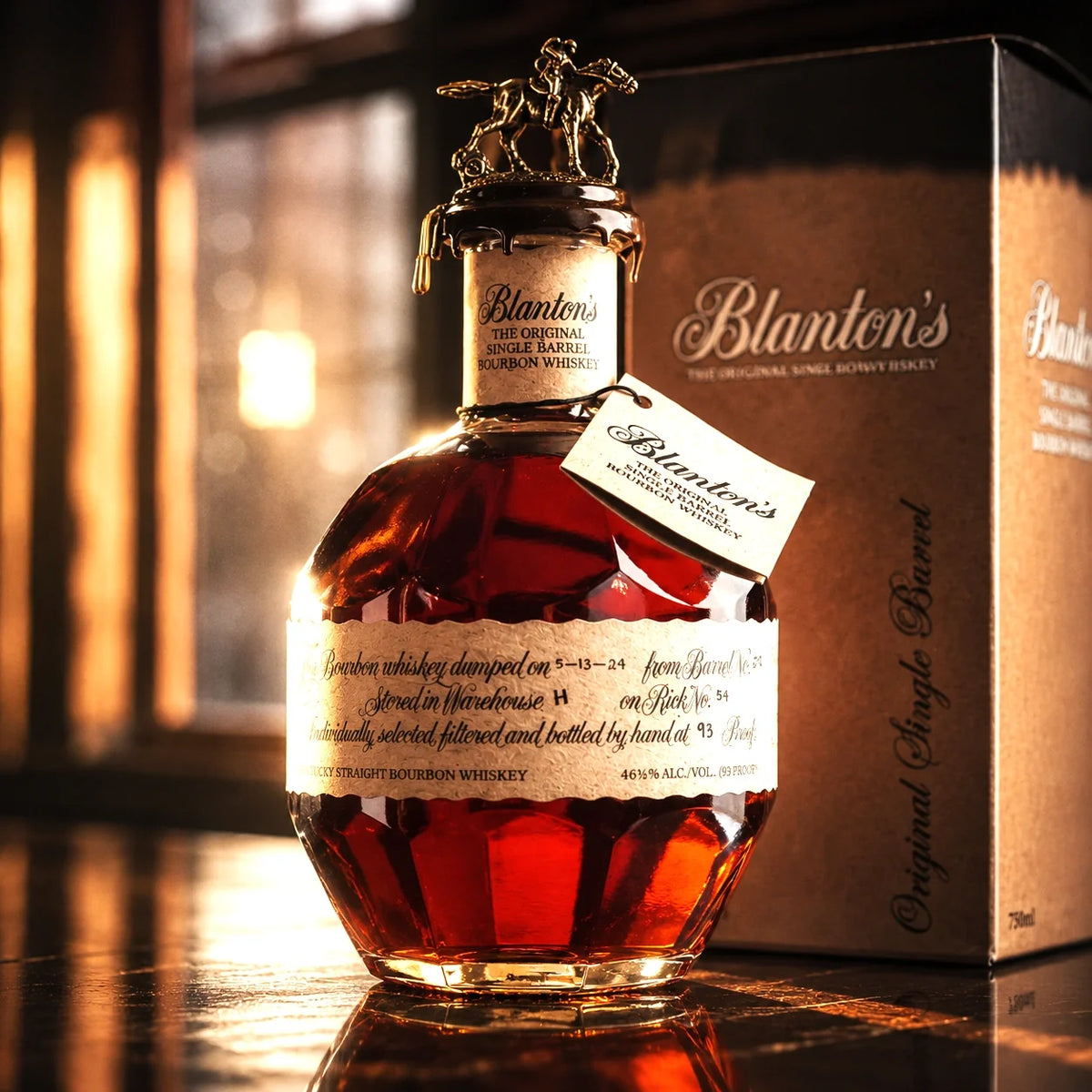 Blanton's The Original Single Barrel Kentucky Straight Bourbon Whiskey With Box 750ml