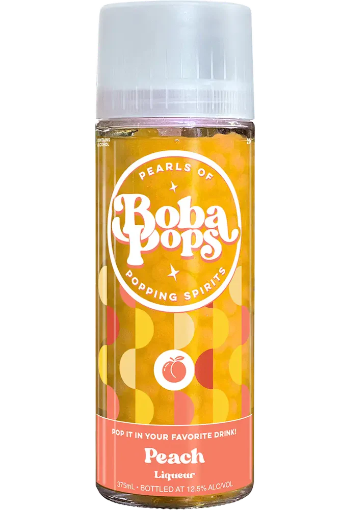 Boba Pops Cocktail Caviar Peach Liqueur 375ml