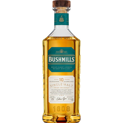Bushmills 10 Year Old Single Malt Irish Whisky 750ml