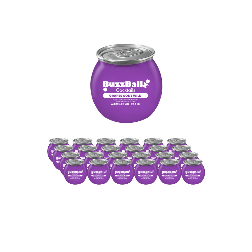 Buzzballz Cocktails Grape Gone Wild Cocktail 200ml 24-Pack