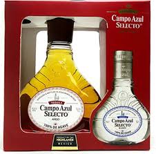 Campo Azul Selecto Anejo Tequila 750ml and Blanco Tequila 200ml Gift Set