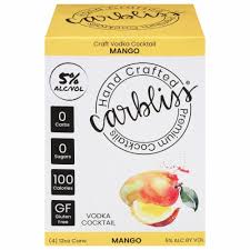 Carbliss Mango Vodka Cocktail 12-Oz Can 4-Pack