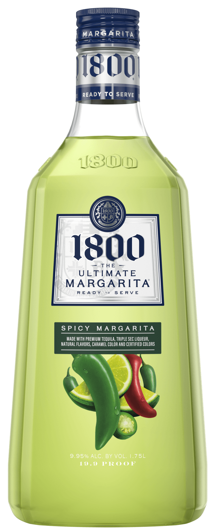 Casa Cuervo 1800 Ultimate Margarita Jalapeno Lime Spicy Cocktail 1.75Lt