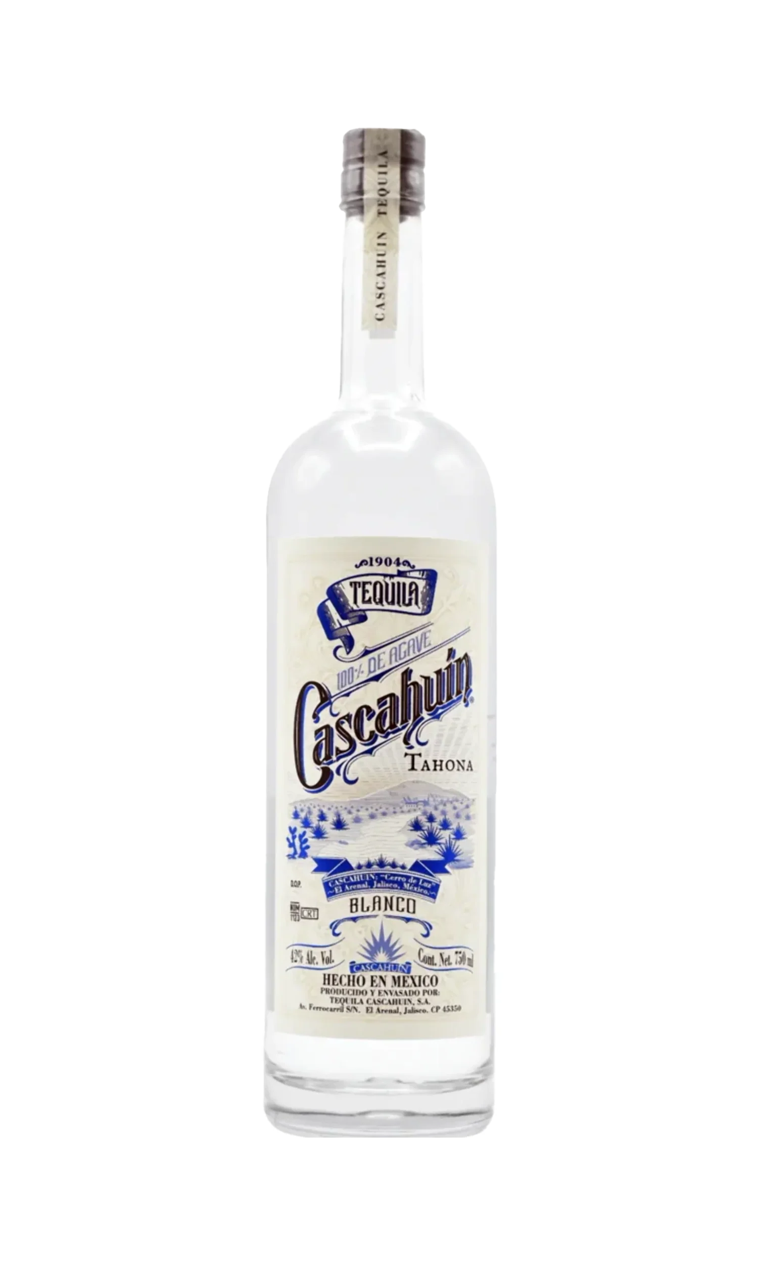 Cascahuin Tahona Blanco Tequila 750ml