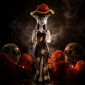 Epifania Azul Catrina Anejo Tequila Black Bottle 750ml