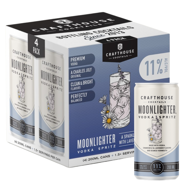 Crafthouse Cocktails Moonlighter Vodka Spritz 4-Pack