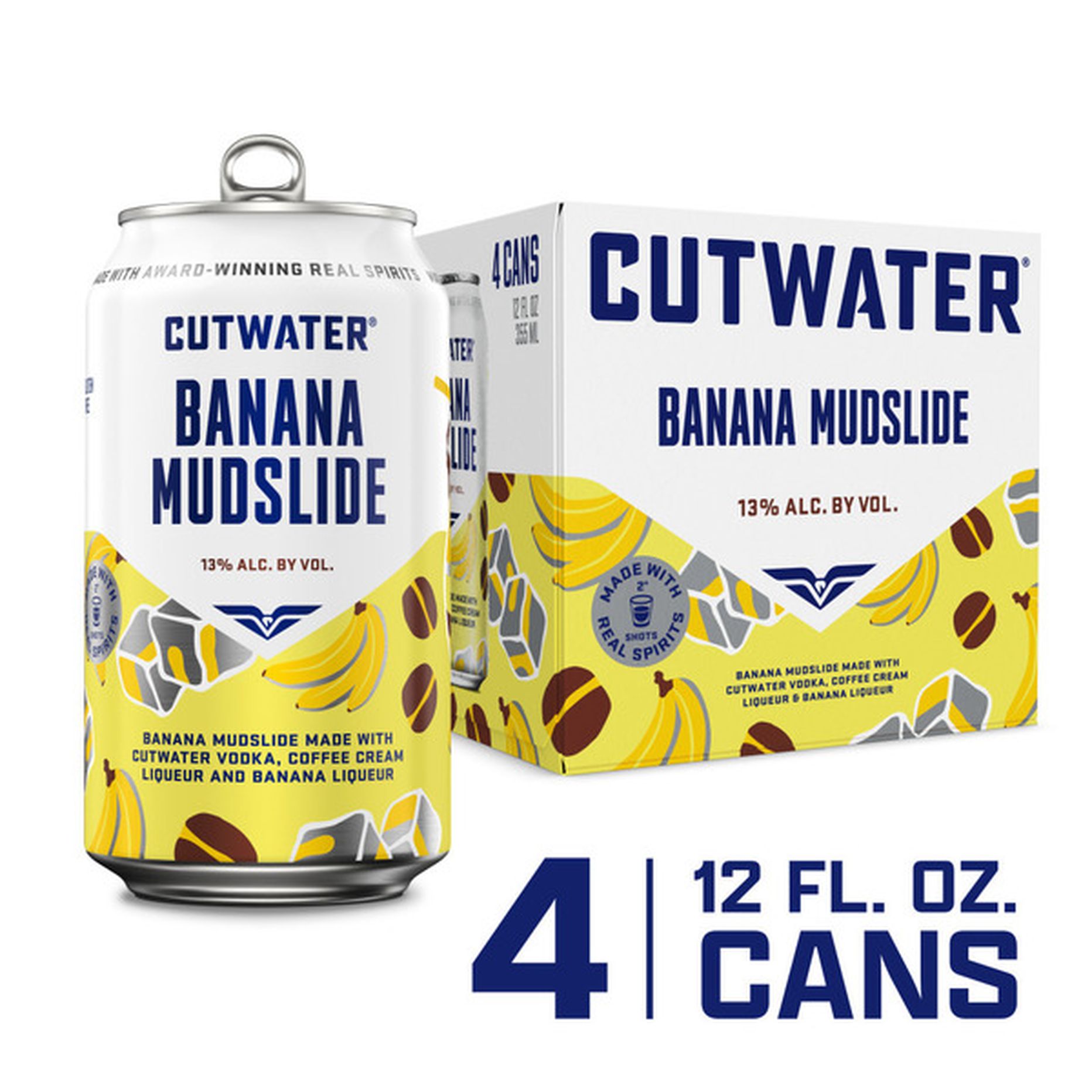 Cutwater Spirits Banana Mudslide Cocktail 12-Oz Can 4-Pack