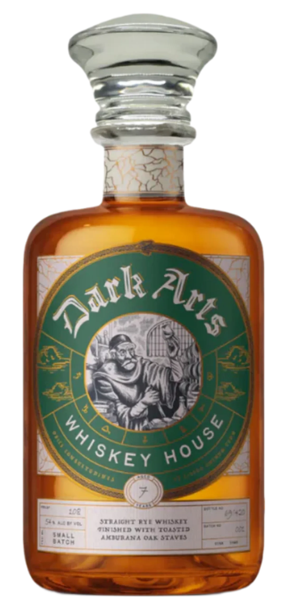 Dark Arts Whiskey House Amburana Oak Stave Straight Rye Whiskey 750ml