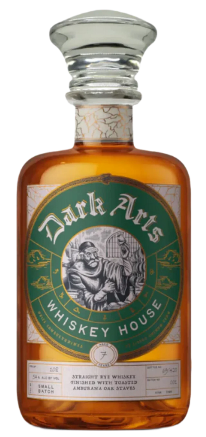 Dark Arts Whiskey House Amburana Oak Stave Straight Rye Whiskey 750ml