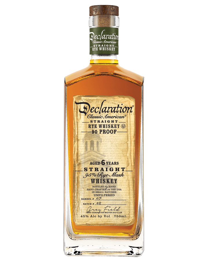 Declaration Straight Rye Whiskey 750ml