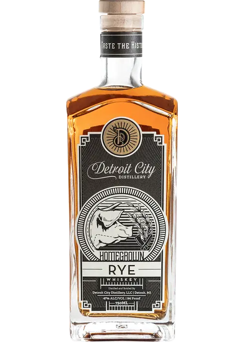 Detroit City Homegrown Rye Whiskey 750ml