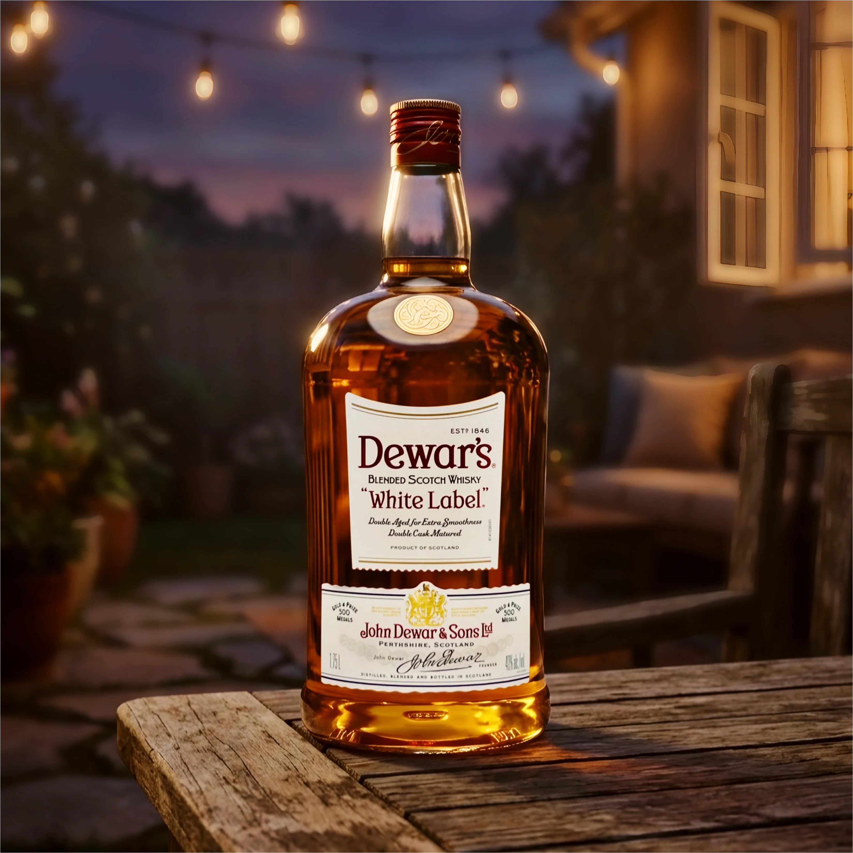 Dewar's White Label Blended Scotch Whisky 1.75Lt
