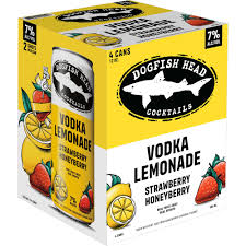 Dogfish Head Strawberry Honeyberry Vodka Lemonade Cocktail 4-Pack Can