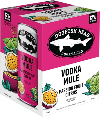 Dogfish Head Vodka Mule Passion Fruit Citrus 4-Pack