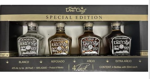 Don Cayo Miniature Tequila Bundle 50ml 4-Pack