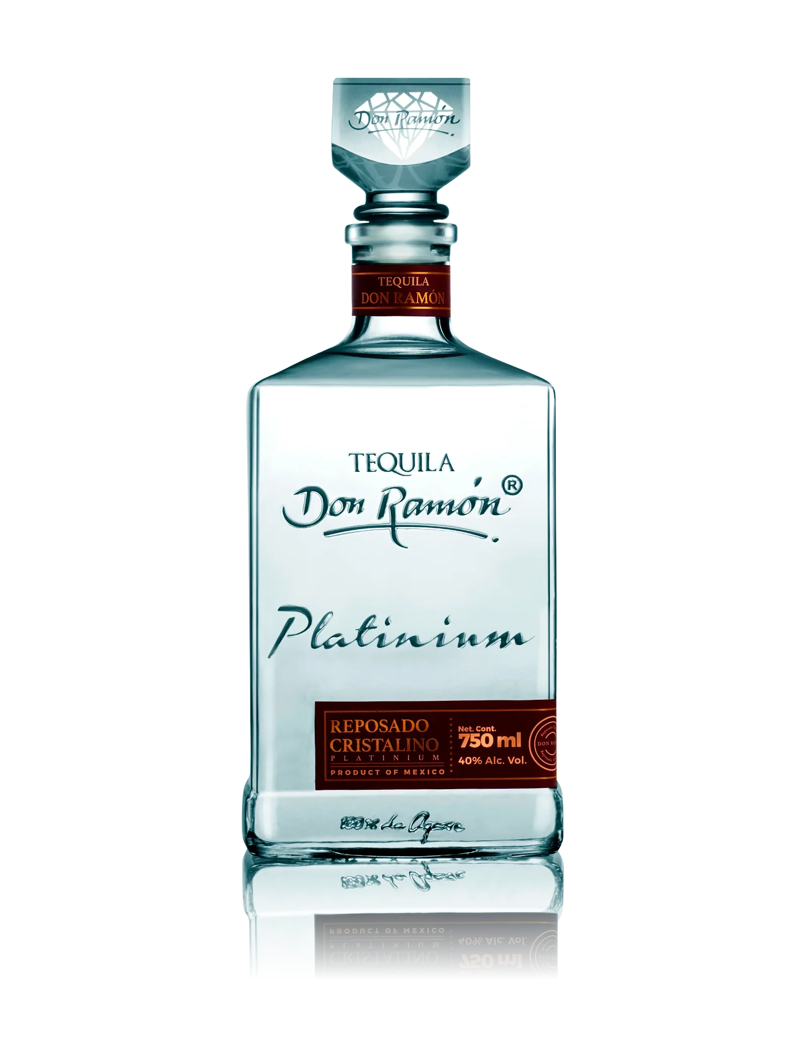 Don Ramon Platinum Reposado Cristalino Tequila 750ml